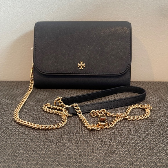 TORY BURCH Emerson Chain Wallet - Tory Navy - NWT